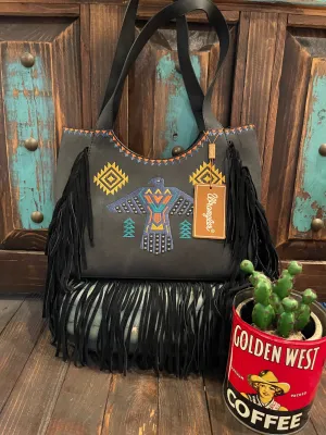 Wrangler T bird fringe Montana West handbag