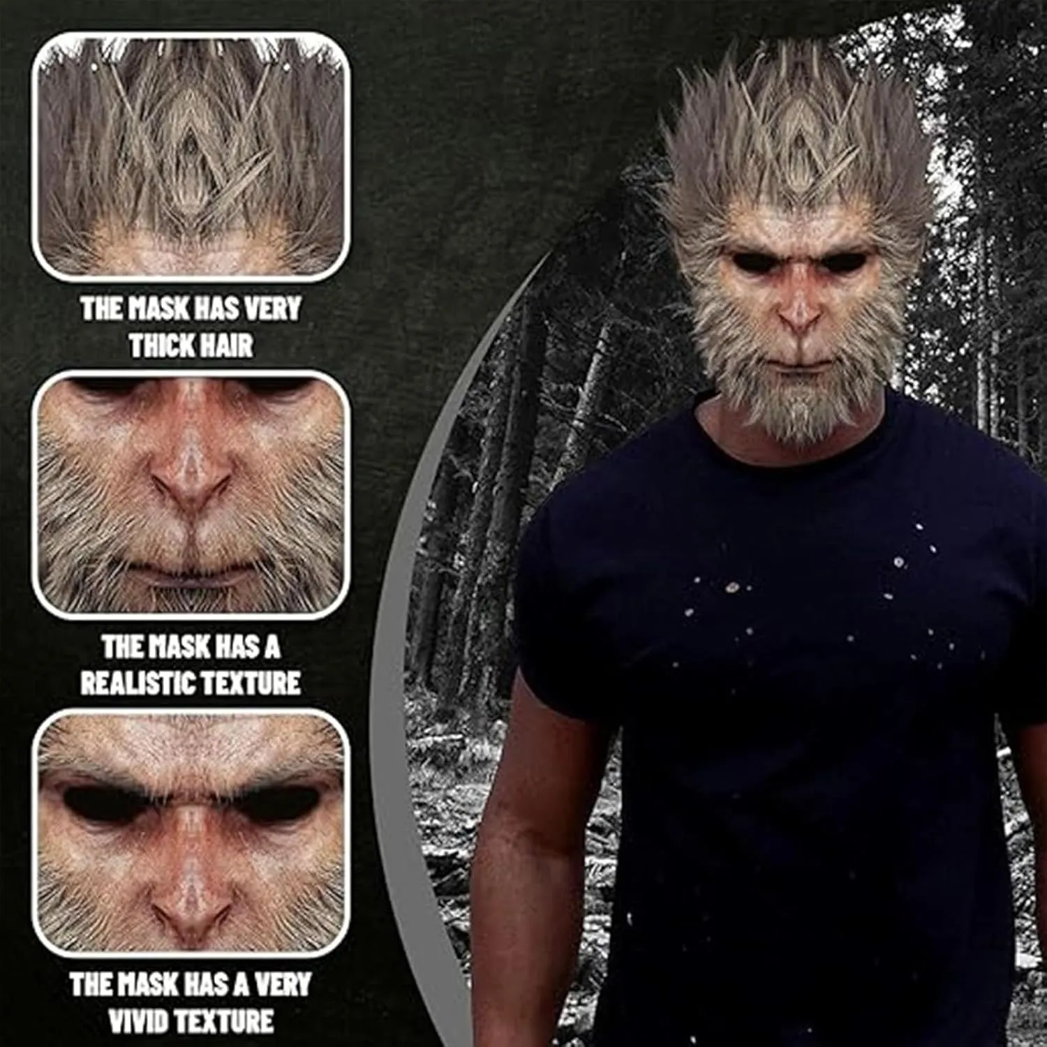 Wukong Mask Party Dress Up Wukong Head masks for adults Men Halloween