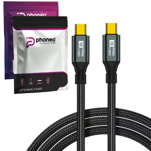 Wzmacniany Kabel Phoneo USB-C do USB-C - 20GBPS 100W 8K 5A - 3m
