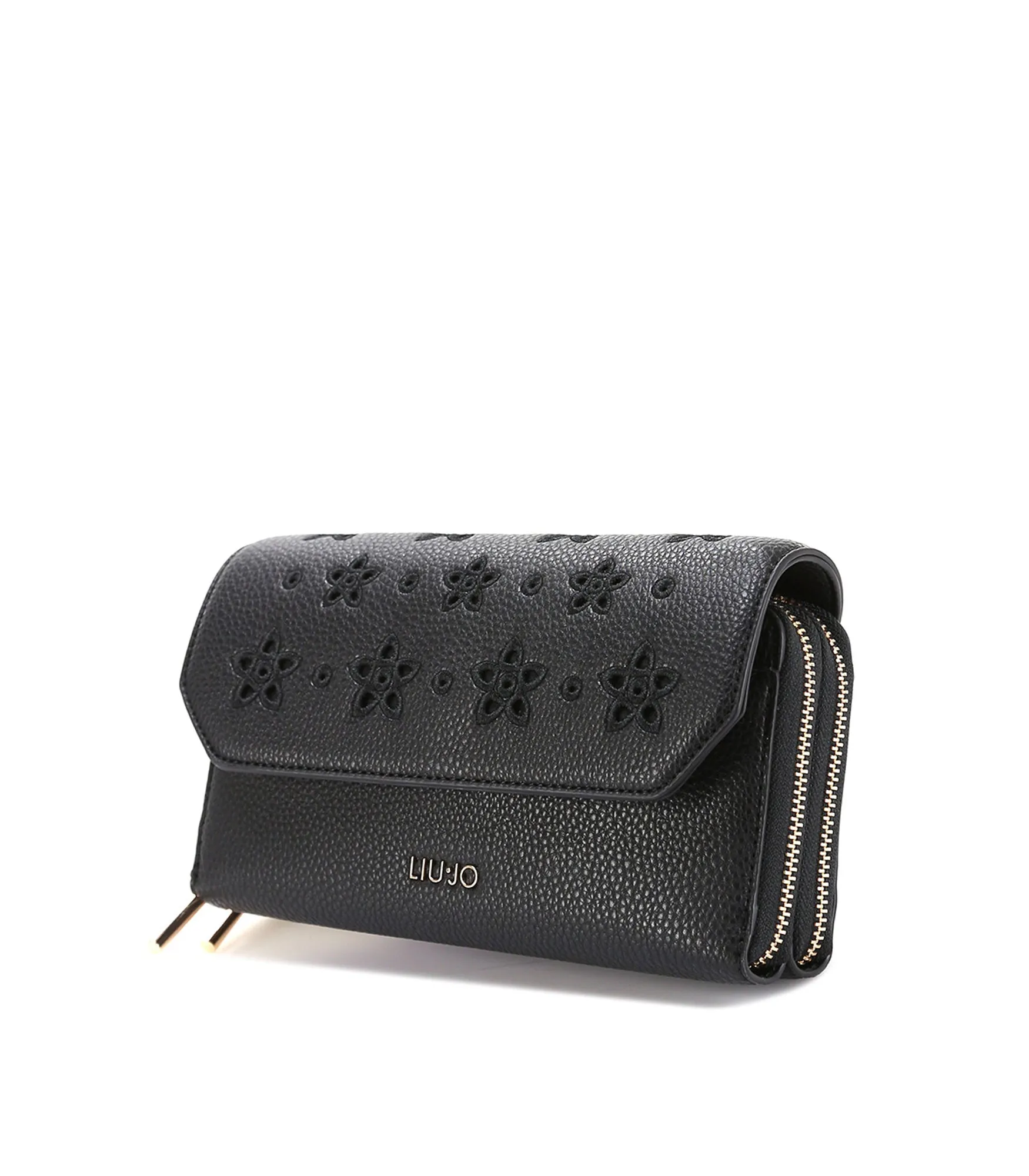 Xl Double Zip Around Liu Jo Bril - Nero