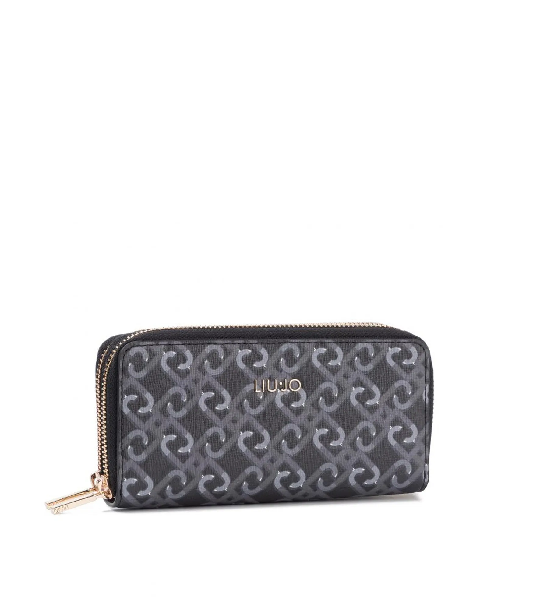 Xl Double Zip Around - Nero