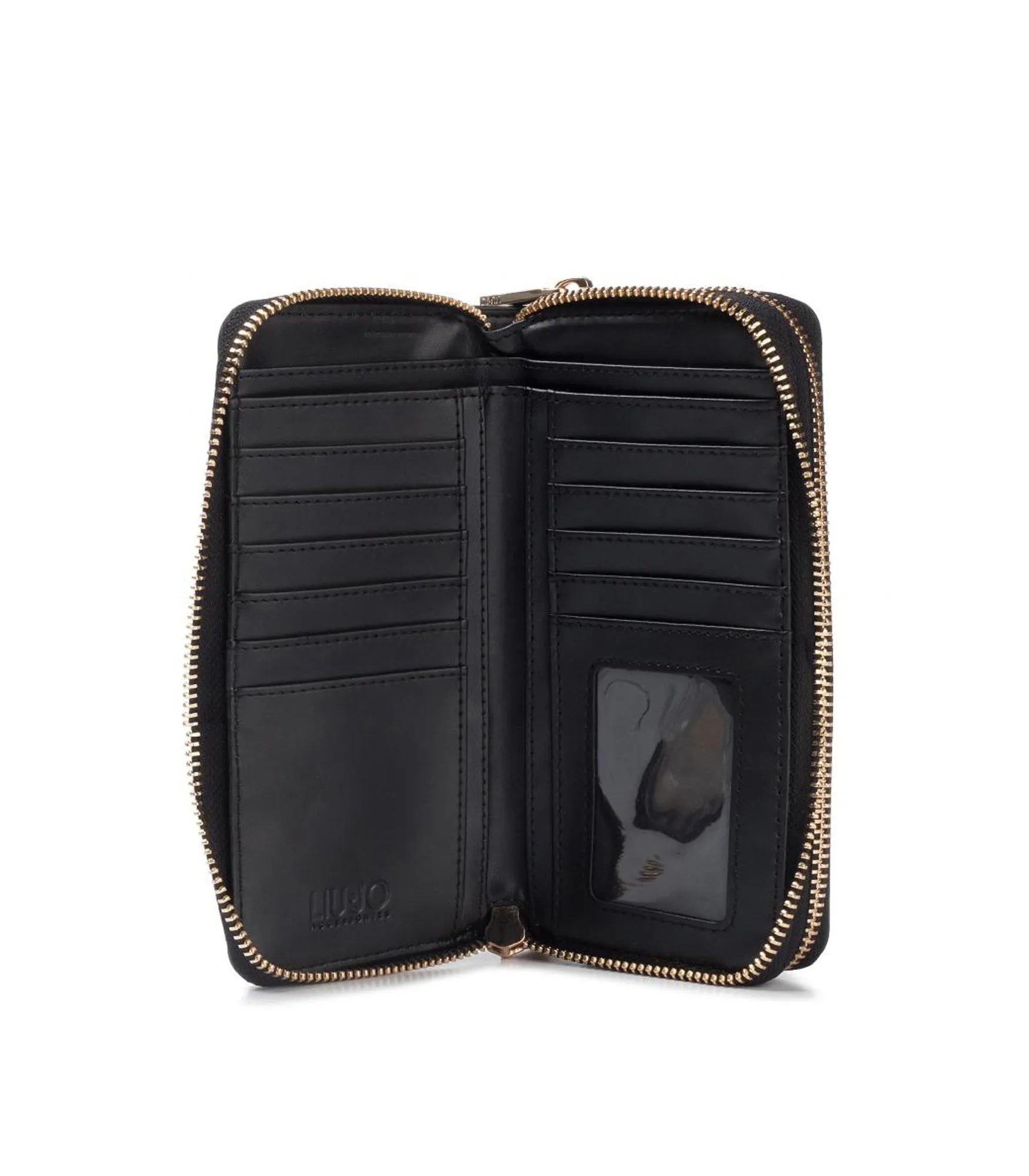 Xl Double Zip Around - Nero
