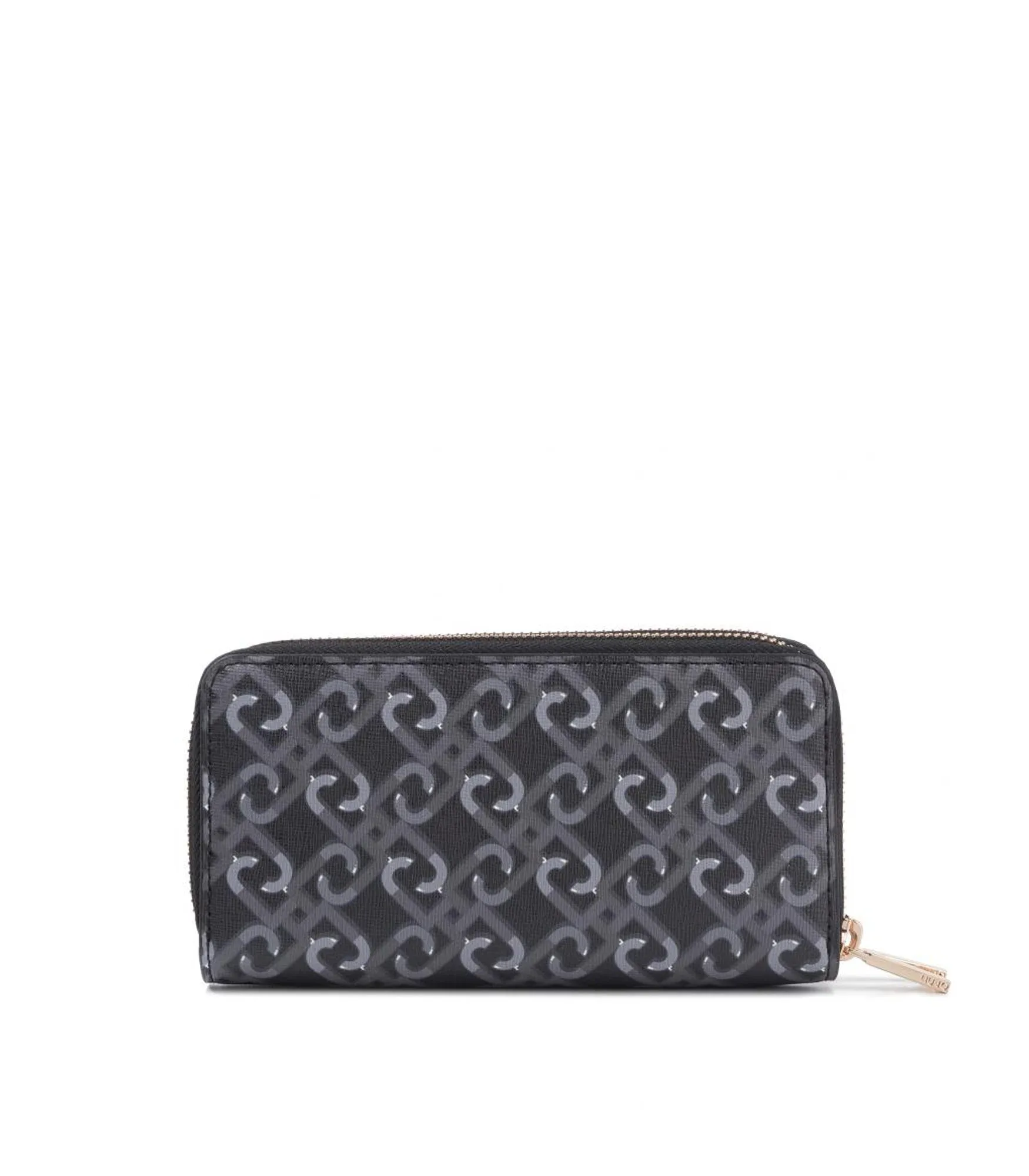 Xl Double Zip Around - Nero