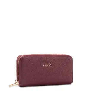 Xl Double Zip Around - Ruby Wine