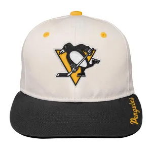 Youth Bone Crown Deadstock Flat Brim - Pittsburgh Penguins
