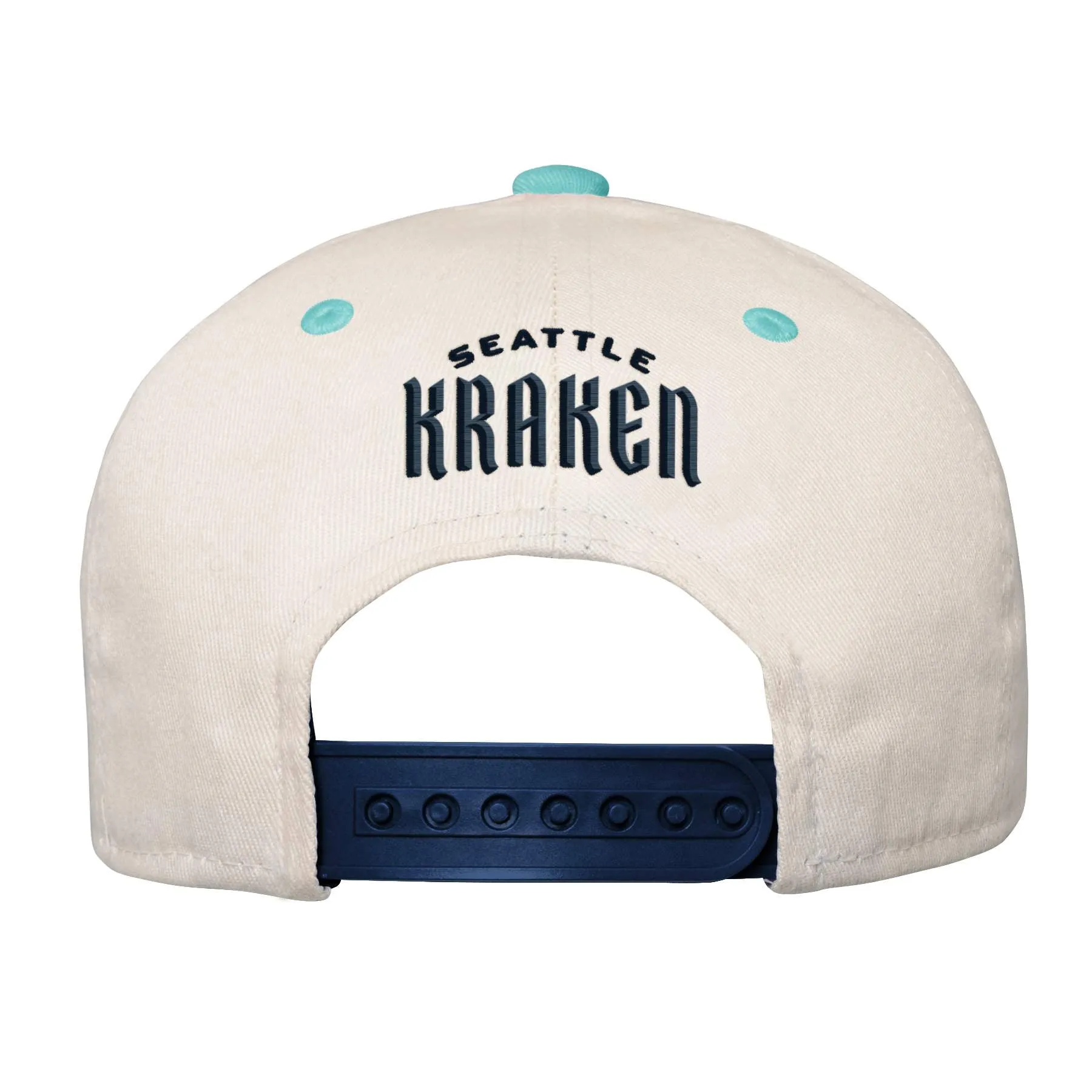 Youth Bone Crown Deadstock Flat Brim - Seattle Kraken