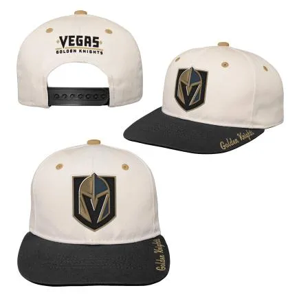 Youth Bone Crown Deadstock Flat Brim - Vegas Golden Knights