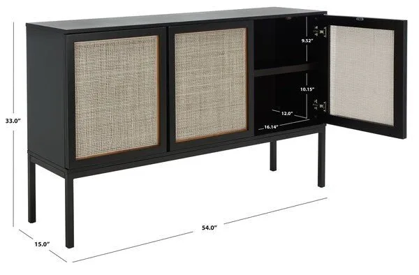 Zadie 2 Shelf Rattan Sideboard Design: MED5010D slightly damaged