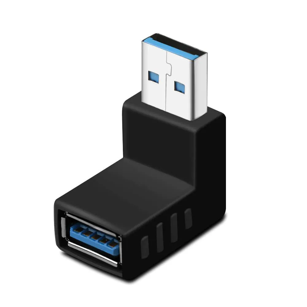 Złączka / Adapter USB 3.0, Kątowy - 4 Kierunki