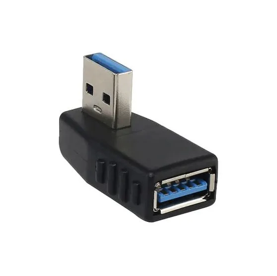 Złączka / Adapter USB 3.0, Kątowy - 4 Kierunki