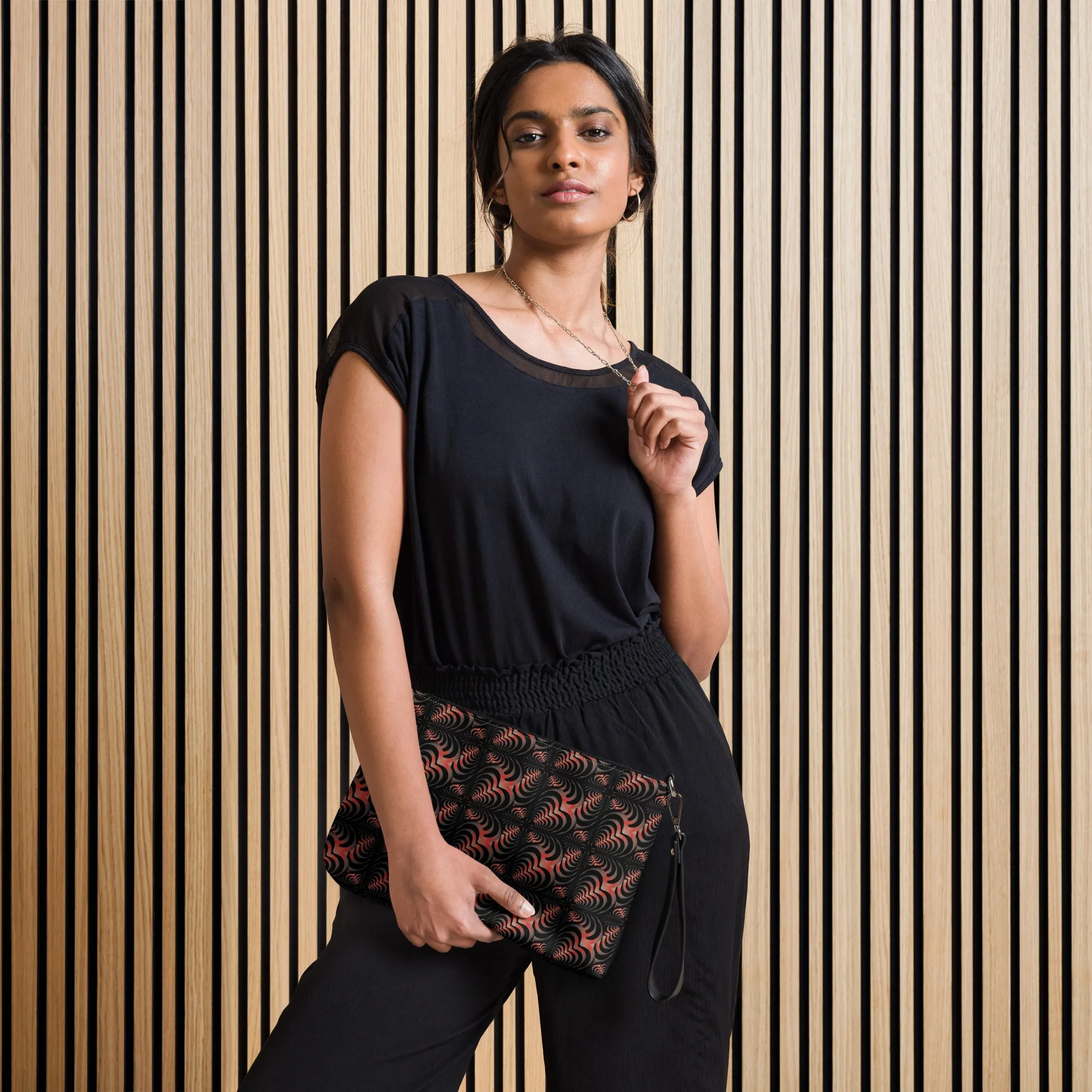 Zebra Love™ in Red gradient 1, Crossbody bag