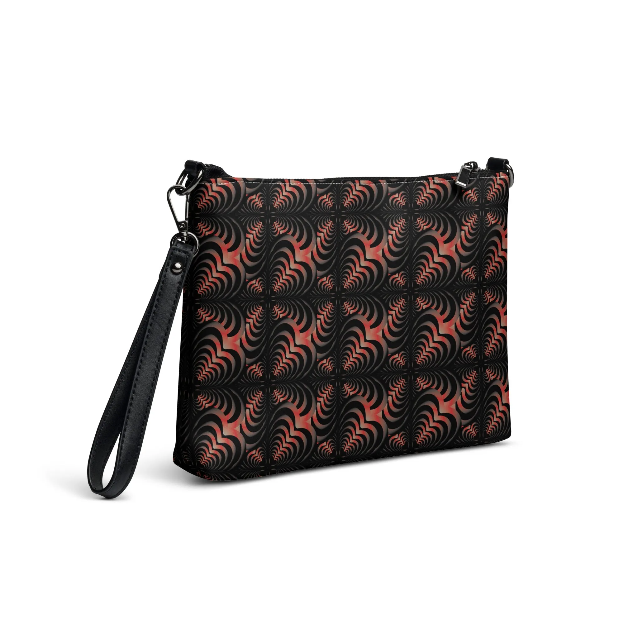 Zebra Love™ in Red gradient 1, Crossbody bag