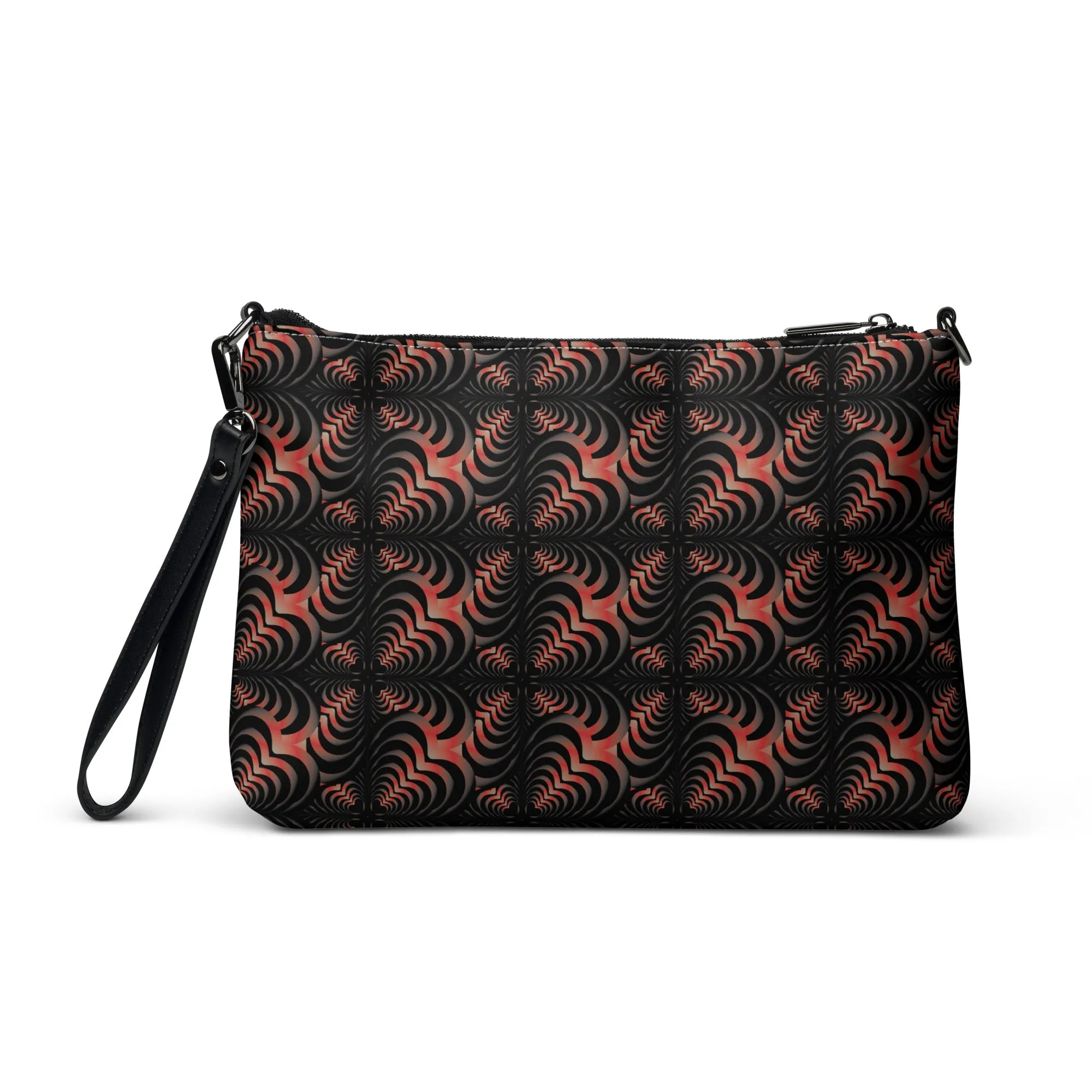 Zebra Love™ in Red gradient 1, Crossbody bag